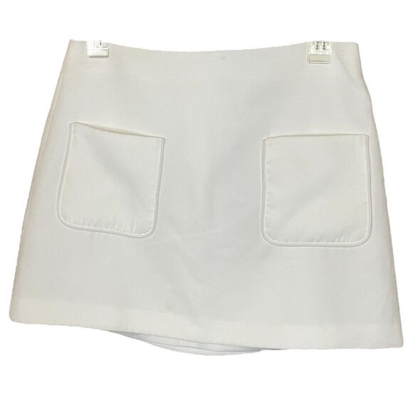 NWT ALEXIA ADMOR Harmonie White Mini Skirt, Size 6 - Picture 4 of 9